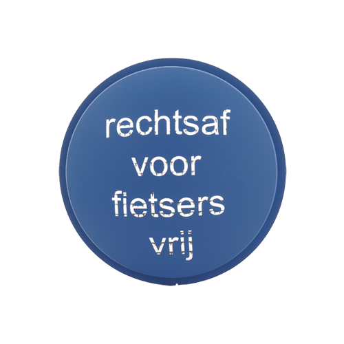 Sjabloon Fietsers Rechtsaf Vrij
t.b.v. LED module 210mm