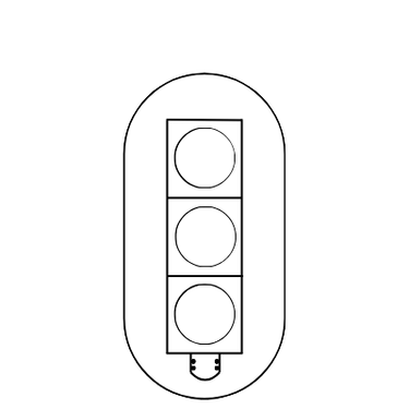 Futurlina 3x300mm
Montage: Op Mast
Kleur behuizing: Grijs (RAL7032)
Voedingsspanning: 42Vac
LED module: Rood-geel-groen
Sjabloon : Geen (volle lens)
Zonnekap: Stormvast geïntegreerd
Achtergrondschild: Met achtergrondschild