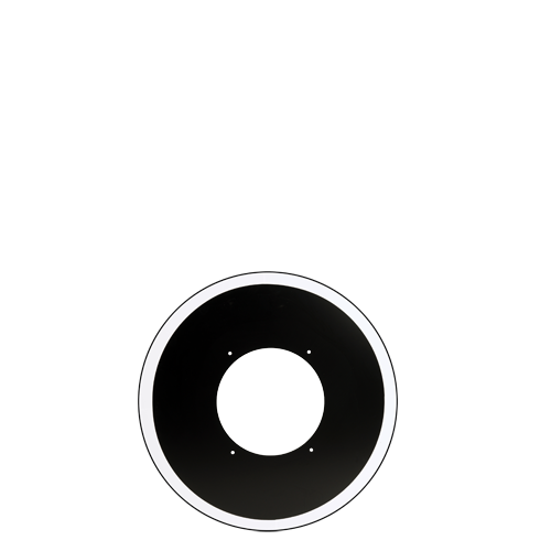 Achtergrondschild 1-voudig
Lens diameter: 210mm
Type verkeerslantaarn: FUTURLINA
Kleur achterzijde: Zwart (RAL9005)
Achtergrondschild: Retroreflecterend