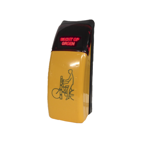 Drukknop Touch 'Wacht op Groen"
Spanning terugsignalering:24Vdc
Afbeelding: Fietser