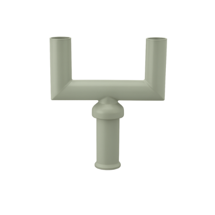 Opzetstuk tweevoudig
Uitvoering: Breed 500mm
Kleur coating: Grijs (RAL7032)