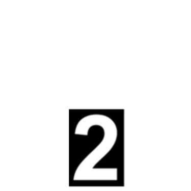 Lantaarn nummer 2 groot 70mm (per 25st)