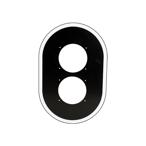 Achtergrondschild 2X210mm