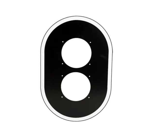 Achtergrondschild 2X210mm