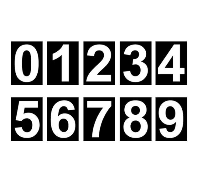 Lantaarn Nummers Groot Zak 25 St