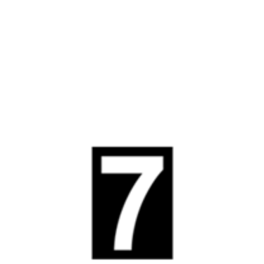 Lantaarn nummer 7 klein 50mm (per 25st)