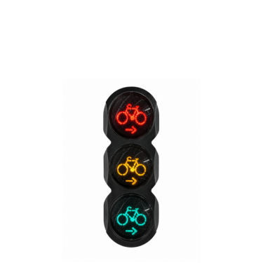 Onderlicht 3x90
Voedingsspanning: 42Vac
LED module: Rood-Geel-Groen
Sjabloon: Fietser Pijl Rechts