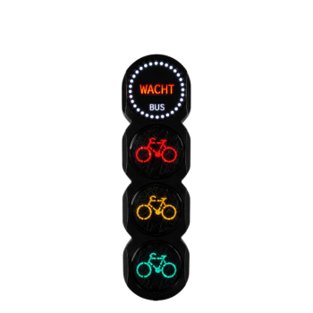Onderlicht 90mm met WTV
Voedingsspanning: 42Vac
Sjabloon: Fietser
Aansturing: 24 Vdc Vialis
Extra tekst: BUS