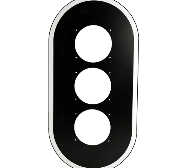 Achtergrondschild 3X210mm