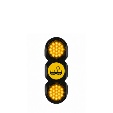 Onderlicht 3x90
Voedingsspanning: 42Vac
LED module: Geel-Geblindeerd met TRAM-Geel
Sjabloon : Geen (volle lens)
