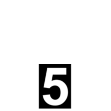 Lantaarn nummer 5 klein 50mm (per 25st)