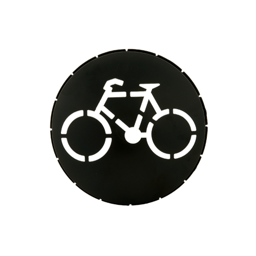 Sjabloon Fietser t.b.v. LED module 90mm