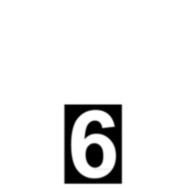 Lantaarn nummer 6 klein 50mm (per 25st)
